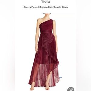 Theia Geneva Pleated Organza Dress 12